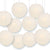12 PACK | 12" Beige Even Ribbing Round Paper Lantern, Hanging Combo Set