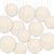 12-PC Beige / Ivory Paper Lantern Chinese Hanging Wedding & Party Assorted Decoration Set, 12/10/8-Inch