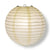 BULK PACK (50) 8" Beige / Ivory Round Paper Lanterns, Even Ribbing, Hanging Decoration - AsianImportStore.com - B2B Wholesale Lighting and Decor