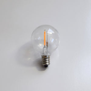 LED Filament G40 Globe Shatterproof Energy Saving Light Bulb, Dimmable, 1W, E12 Candelabra Base - AsianImportStore.com - B2B Wholesale Lighting and Decor