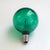 Green LED Filament G50 Globe Shatterproof Energy Saving Color Light Bulb, Dimmable, 1W,  E12 Candelabra Base