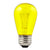 (Discontinued) Replacement Transparent Yellow 11-Watt Incandescent S14 Sign Light Bulbs, E26 Medium Base (25 PACK)