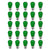 (Discontinued) Replacement Transparent Green 11-Watt Incandescent S14 Sign Light Bulbs, E26 Medium Base (25 PACK)