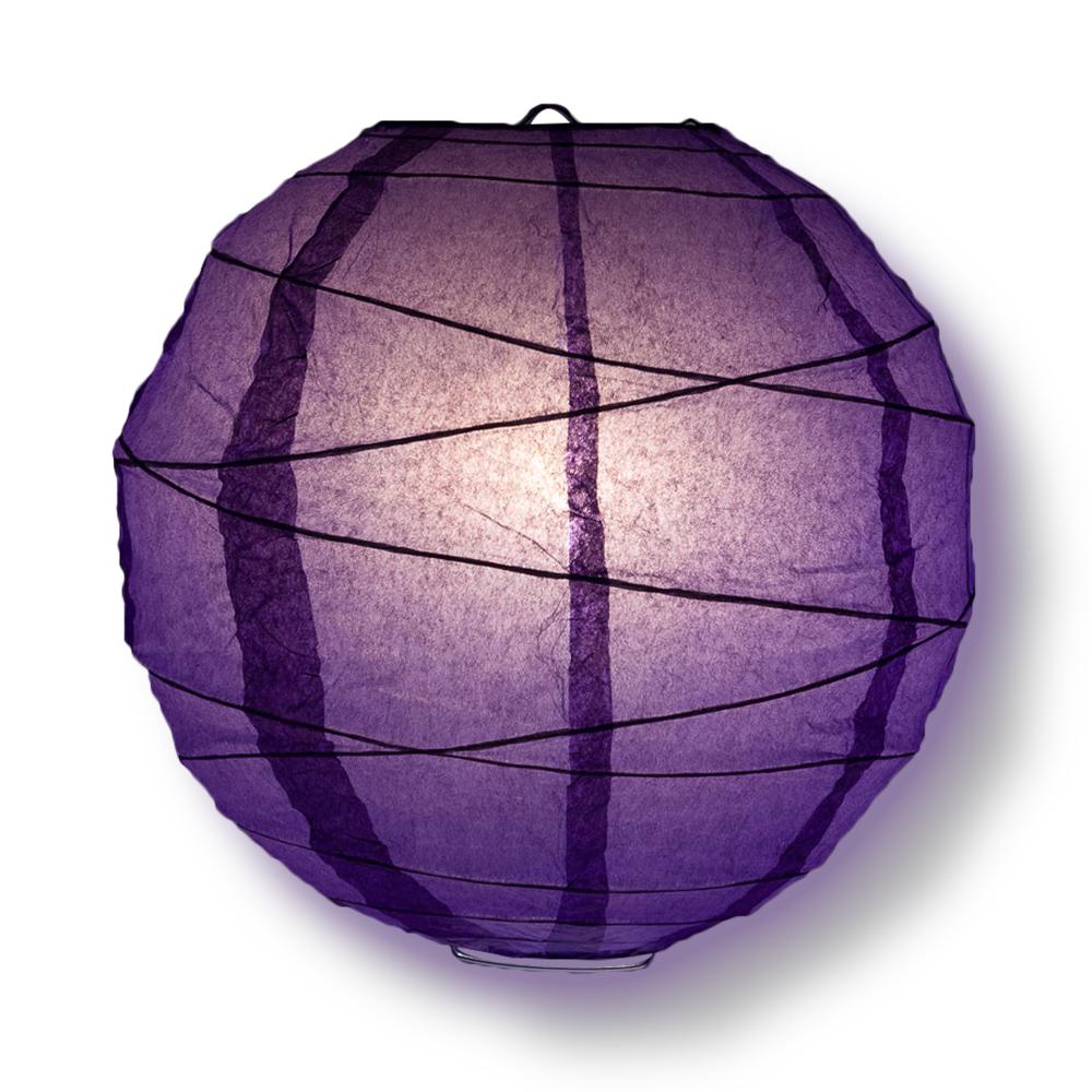 12-PC Royal Purple Paper Lantern Chinese Hanging Wedding & Party Assorted Decoration Set, 12/10/8-Inch - AsianImportStore.com - B2B Wholesale Lighting and Decor