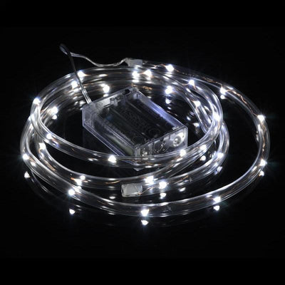 30 LED Cool White Waterproof String Rope Light, 6 FT Clear Submersible Tube, Battery Operated Powered (20 PACK) - AsianImportStore.com - B2B Wholesale Lighting and Décor