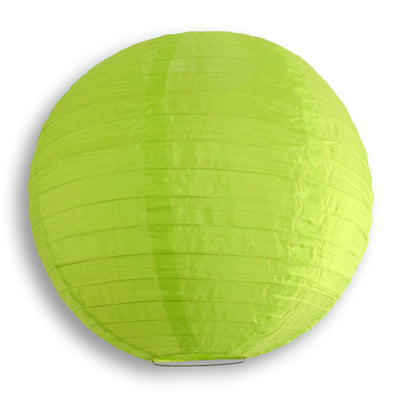 14" Apple Green Shimmering Nylon Lantern - AsianImportStore.com - B2B Wholesale Lighting & Décor since 2002.