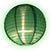 18" Emerald Green Shimmering Nylon Lantern, Even Ribbing, Durable, Hanging - AsianImportStore.com - B2B Wholesale Lighting & Décor since 2002.