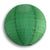 16" Emerald Green Shimmering Nylon Lantern, Even Ribbing, Durable, Hanging Decoration