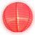 10" Hot Pink Shimmering Nylon Lantern, Even Ribbing, Durable, Hanging