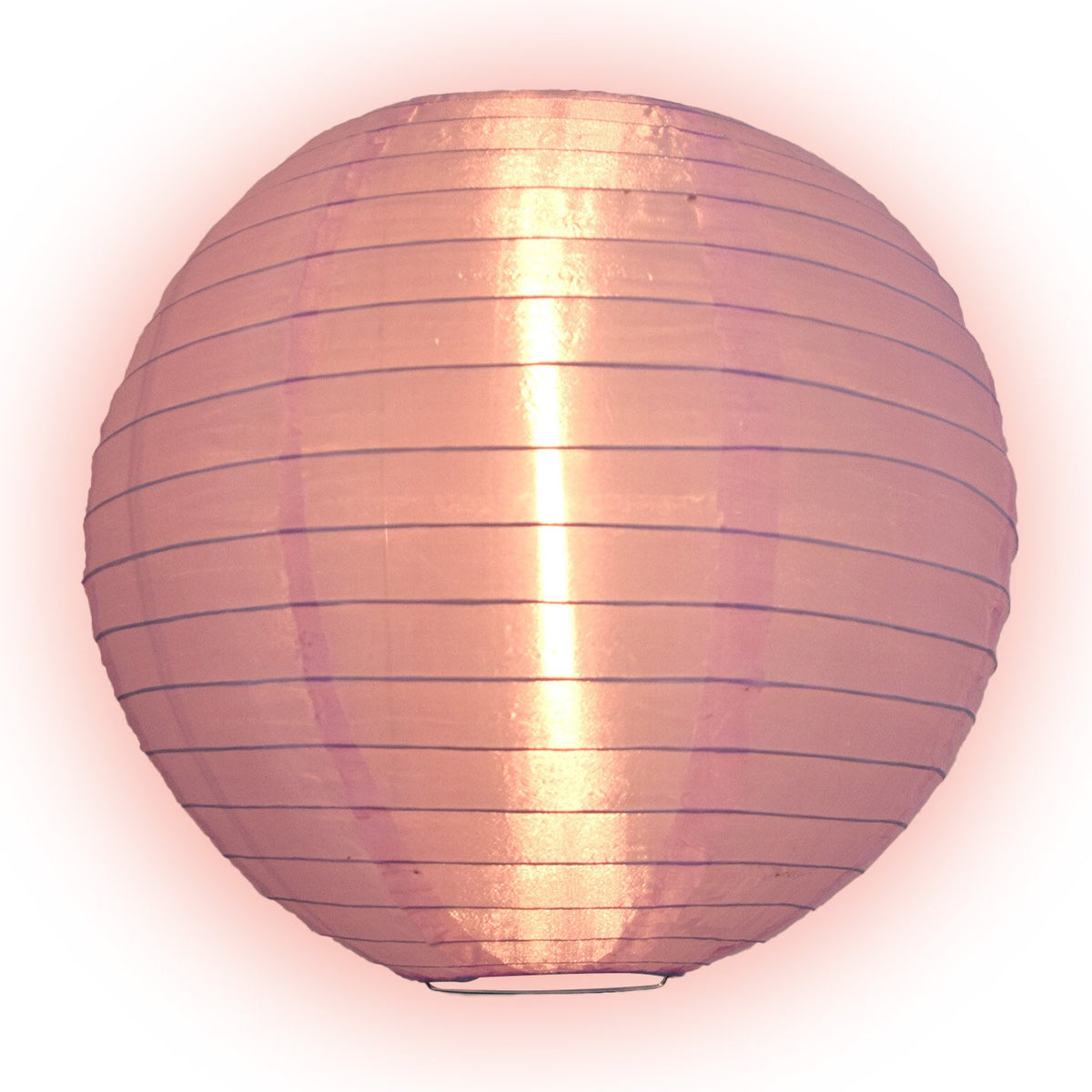 20" Light Purple Shimmering Nylon Lantern, Even Ribbing, Durable, Hanging Decoration