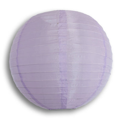18" Light Purple Shimmering Nylon Lantern, Even Ribbing, Durable, Hanging