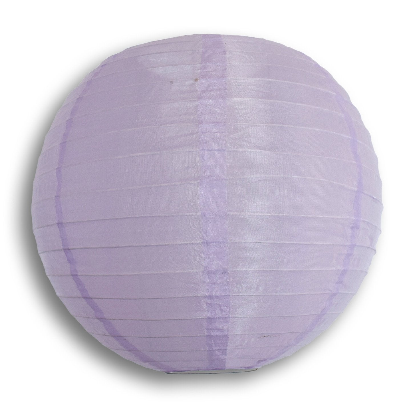 20" Light Purple Shimmering Nylon Lantern, Even Ribbing, Durable, Hanging Decoration