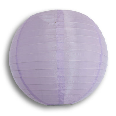 24" Light Purple Shimmering Nylon Lantern, Even Ribbing, Durable, Hanging