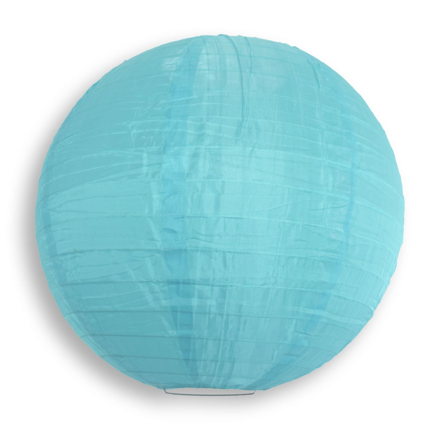 18 Inch Baby Blue Shimmering Nylon Lantern, Even Ribbing, Durable, Hanging - AsianImportStore.com - B2B Wholesale Lighting & Décor since 2002.