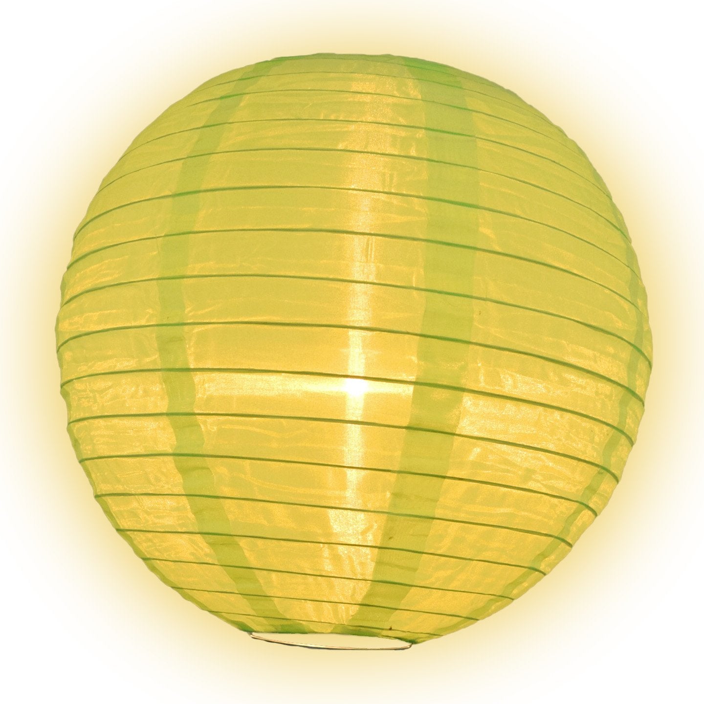 14" Neon Green Shimmering Nylon Lantern - AsianImportStore.com - B2B Wholesale Lighting & Décor since 2002.