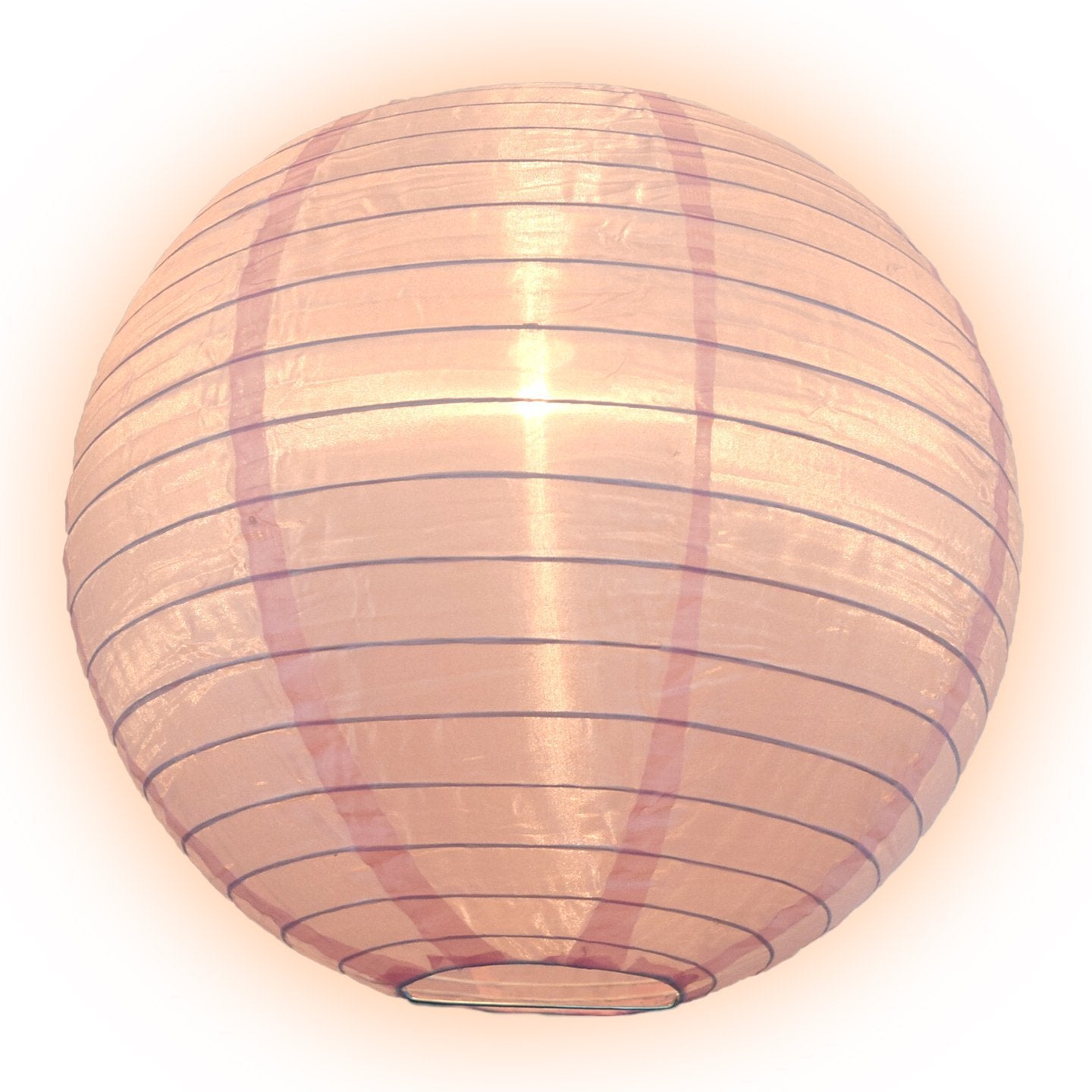 (Discontinued) (10-PACK) 12" Pink Shimmering Nylon Lantern, Even Ribbing, Durable, Hanging Decoration - AsianImportStore.com - B2B Wholesale Lighting & Décor since 2002.