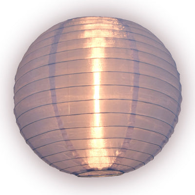 10" Serenity Blue Shimmering Nylon Lantern, Even Ribbing, Durable, Hanging