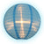 24" Sky Blue Shimmering Nylon Lantern, Even Ribbing, Durable, Hanging - AsianImportStore.com - B2B Wholesale Lighting & Décor since 2002.