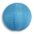 24" Sky Blue Shimmering Nylon Lantern, Even Ribbing, Durable, Hanging