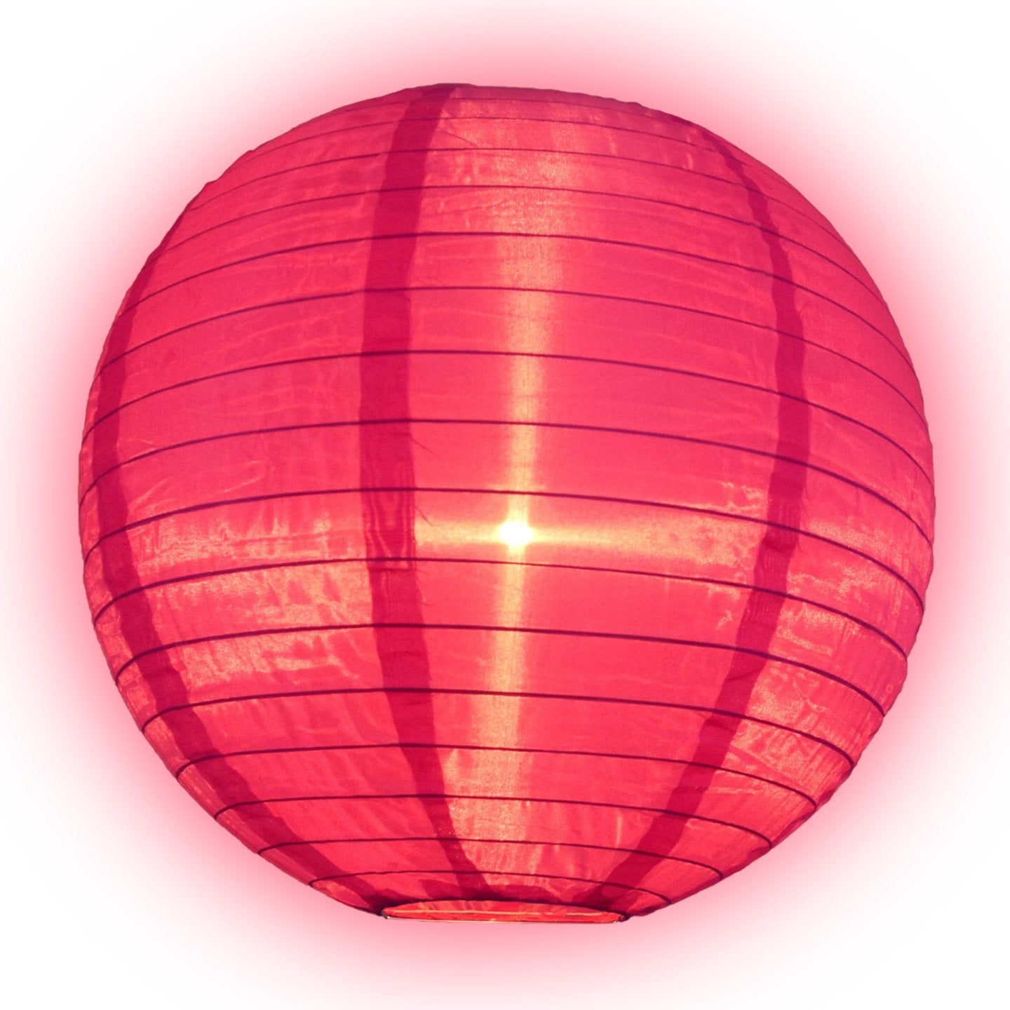 24" Ultra Violet Shimmering Nylon Lantern, Even Ribbing, Durable, Hanging
