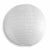 6" White Shimmering Nylon Lantern, Even Ribbing, Durable, Hanging