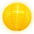 12" Yellow Shimmering Nylon Lantern, Even Ribbing, Durable, Hanging - AsianImportStore.com - B2B Wholesale Lighting & Décor since 2002.