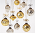 3" Gold Joy Mercury Disco Ball Glass Ornament Christmas Tree Decoration - AsianImportStore.com - B2B Wholesale Lighting & Décor since 2002.