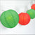 16-FT, 20x Paper Lantern Party String Lights Set (4" Red and Green Lanterns) - AsianImportStore.com - B2B Wholesale Lighting & Decor since 2002