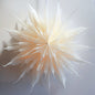 24" White Sleet Snowflake Star Lantern Pizzelle Design - Great With or Without Lights - Ideal for Holiday and Snowflake Decorations, Weddings, Parties, and Home Decor