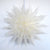 24" White Sleet Snowflake Star Lantern Pizzelle Design - Great With or Without Lights - Ideal for Holiday and Snowflake Decorations, Weddings, Parties, and Home Decor