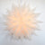 24" White Apricity Snowflake Star Lantern Pizzelle Design