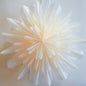 24" White Snowfall Snowflake Star Lantern Pizzelle Design - Great With or Without Lights - Ideal for Holiday and Snowflake Decorations, Weddings, Parties, and Home Decor