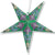 3-PACK + Cord | Green Neptune 24" Illuminated Paper Star Lanterns and Lamp Cord Hanging Decorations