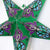 3-PACK + Cord | Green Neptune 24" Illuminated Paper Star Lanterns and Lamp Cord Hanging Decorations