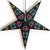 3-PACK + Cord | Green Neptune 24" Illuminated Paper Star Lanterns and Lamp Cord Hanging Decorations