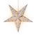 24" White Peacock Glitter Paper Star Lantern, Hanging Wedding & Party Decoration - AsianImportStore.com - B2B Wholesale Lighting and Decor