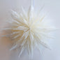 32" White Hiemal Snowflake Star Lantern Pizzelle Design