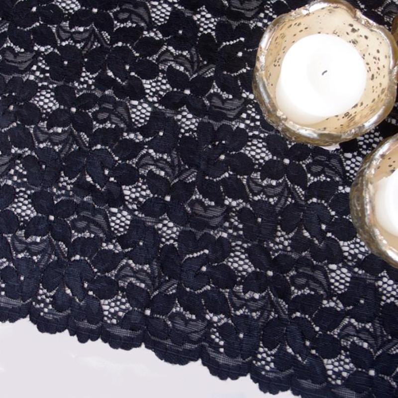  Vintage Black Lace Style No.2 Table Runner (12 x 108) - AsianImportStore.com - B2B Wholesale Lighting and Decor
