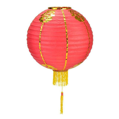 BULK PACK (6) 16" Traditional Chinese New Year Paper Lanterns w/Tassel