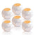 6 Pack | Vintage Mercury Glass Vase and Candle Holders (3.25-Inches, Small Josephine Design, Pearl White) - Use with Tea lights - for Home Décor, Parties and Weddings