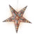 3-PACK + Cord | 24" Brown Alaska Glitter Paper Star Lantern and Lamp Cord Hanging Decoration - AsianImportStore.com - B2B Wholesale Lighting and Decor