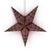 3-PACK + Cord | 24" Brown / Purple Aussie Paper Star Lantern and Lamp Cord Hanging Decoration - AsianImportStore.com - B2B Wholesale Lighting and Decor