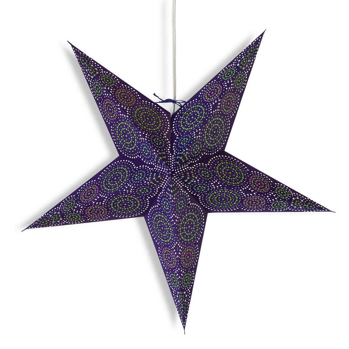 24" Blue Aussie Paper Star Lantern, Hanging Wedding & Party Decoration - AsianImportStore.com - B2B Wholesale Lighting and Decor