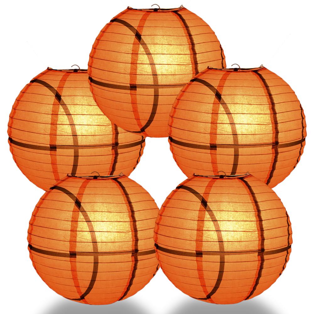 5 PACK | Basketball Paper Lantern Shaped Sports Hanging Decoration - AsianImportStore.com - B2B Wholesale Lighting and Decor