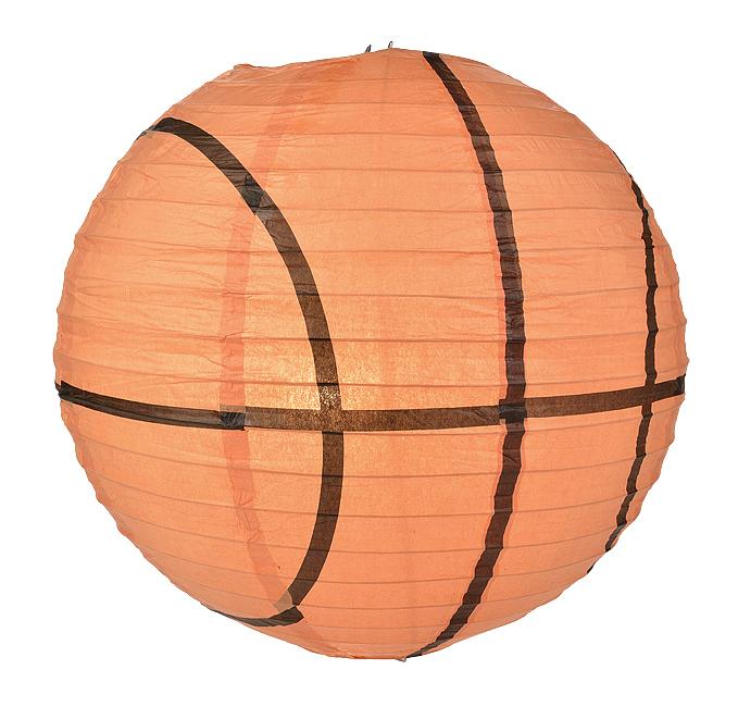 Basketball Paper Lantern Shaped Sports Hanging Decoration - AsianImportStore.com - B2B Wholesale Lighting and Decor