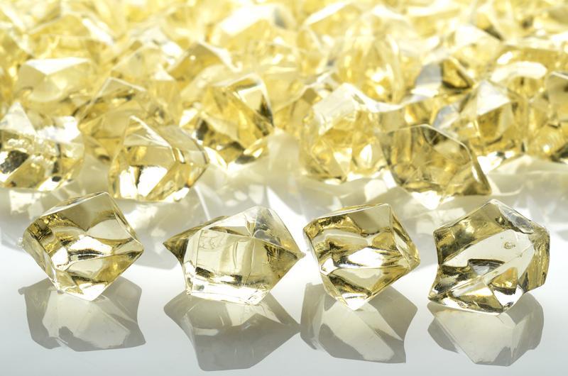 Beige Gemstones Acrylic Crystal Wedding Table Scatter Confetti Vase Filler (3/4 lb Bag) (46 PACK) - AsianImportStore.com - B2B Wholesale Lighting and Décor