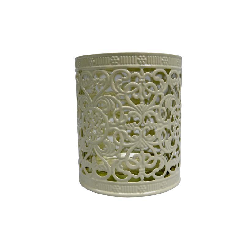 Moroccan Style Filigree Candle Holder - Beige (50 PACK) - AsianImportStore.com - B2B Wholesale Lighting and Décor