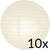 BULK PACK (10) 20" Beige / Ivory Round Paper Lanterns, Even Ribbing, Hanging Decoration - AsianImportStore.com - B2B Wholesale Lighting & Decor since 2002