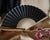 BULK PACK (50) 9" Black Silk Hand Fans for Weddings - AsianImportStore.com - B2B Wholesale Lighting and Decor