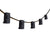 (Cord Only) 25 Socket Outdoor Patio DIY String Light, 28 FT Black Stringer w/ E12 Base (No Bulbs)
